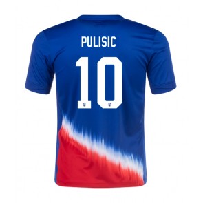 Förenta Staterna Christian Pulisic #10 Bortatröja Copa America 2024 Kortärmad